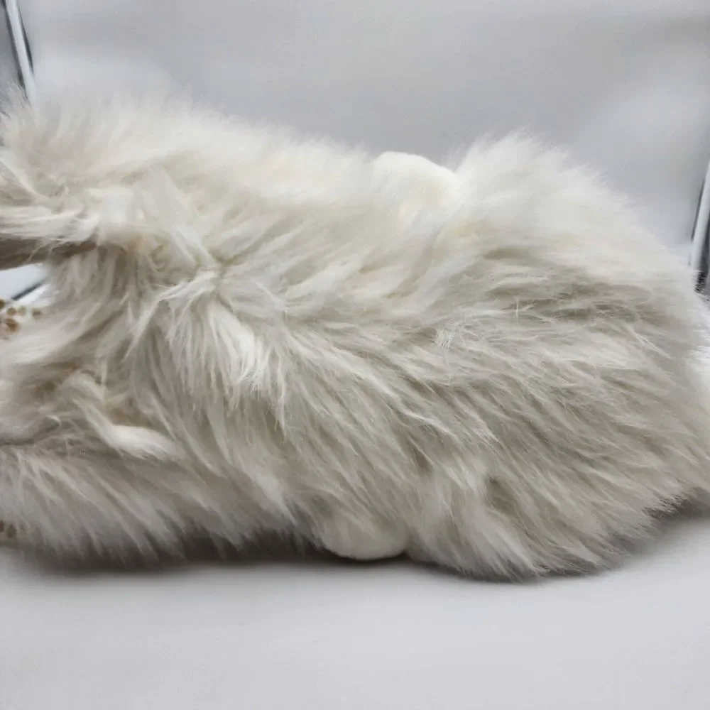 Vintage Commonwealth White‎ Fluffy Persian Cat Plush Soft Stuffed Animal Toy